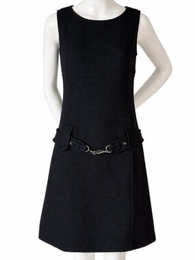 Max Mara Wool Dress with Belt Detail – Made in Italy